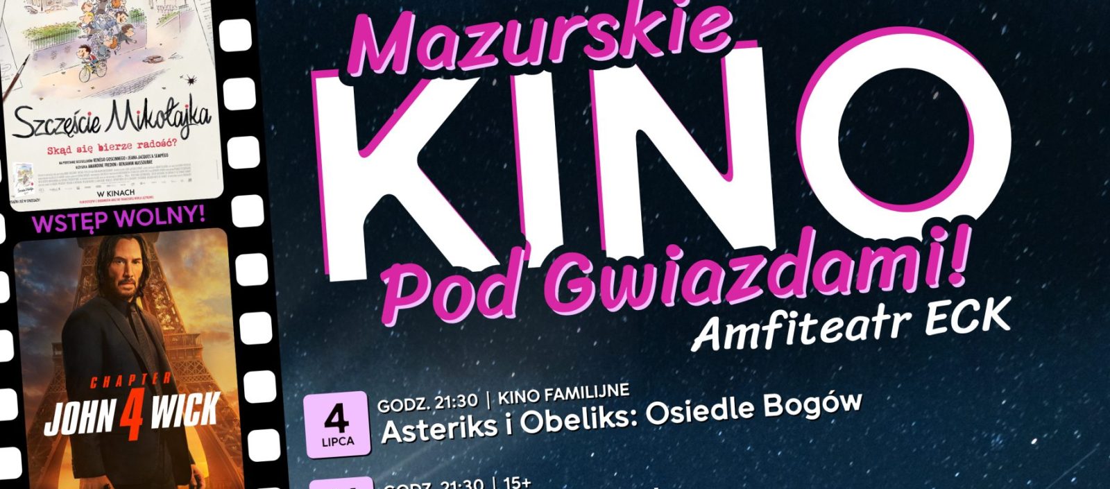 Mazurskie Kino pod Gwiazdami 2023 Szczęście Mikołajka 
