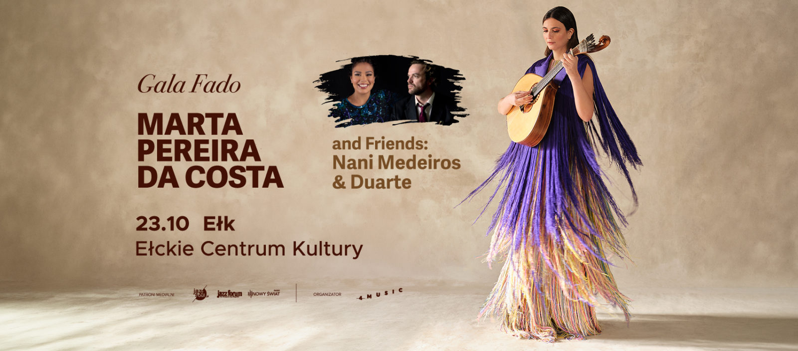 SIESTA w drodze Gala fado: Marta Pereira da Costa and Friends: Nani Medeiros & Duarte